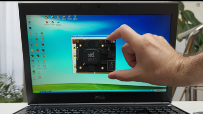 Legendary Voodoo4 GPU modded into laptop, benchmarks work with Windows XP