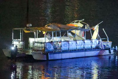 One dead and multiple injured after Florida boat crashes into ferry in ‘mass casualty incident’
