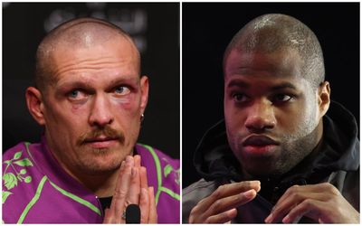 Tempers flare as Daniel Dubois and Oleksandr Usyk face off ahead of controversial rematch