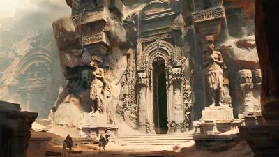 This artist used 3DCoat and Blender to create a 3D environment full of ancient mystery