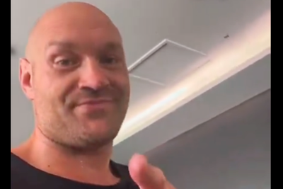 Tyson Fury says ‘you know what’s coming’ after reuniting with coach in the gym