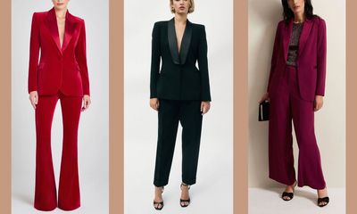 Who says Christmas elegance has to mean a dress – especially when these tuxedos for women look this good?