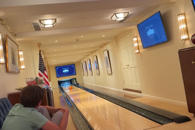 Trump’s granddaughter Kai shows off White House bowling alley in behind-the-scenes tour