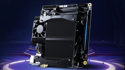 This odd but surprisingly well-priced mini ITX motherboard from Minisforum packs an embedded AMD X3D processor