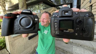 I found a pair of Nikon D70 DSLR cameras in the cupboard. They’re a bit sticky and their specs are laughable, but back in 2004, they were all the rage