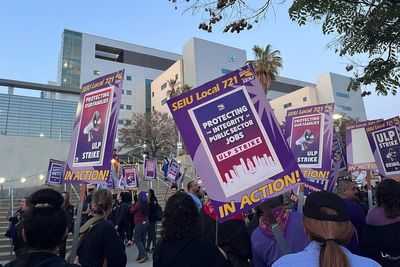 Tens of thousands of Los Angeles County workers begin 2-day strike