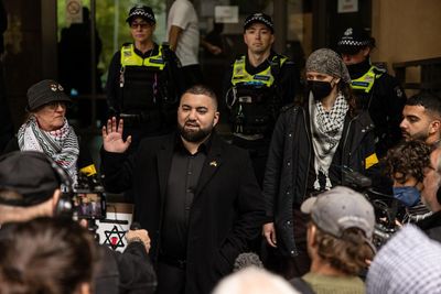 Protesters arrested as pro-Palestine activist Hash Tayeh faces court accused of ‘insulting words’ at Melbourne rally