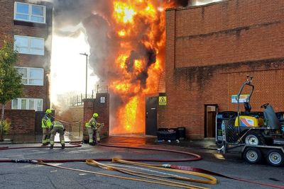 London substation fire latest: 100 firefighters tackle huge blaze as dozens evacuated from flats