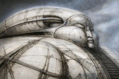 I hope Dune: Awakening's base-building get weirder and wilder than what we saw in the beta, because it's going up against decades of killer Dune artwork