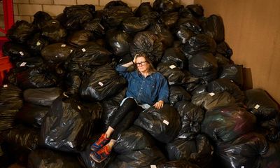‘You sold it – now recycle it’: the protesters mailing worn-out clothes to the shops they bought them from