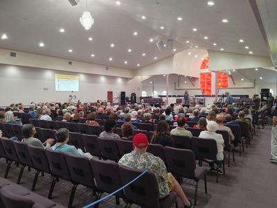 Angry Florida voters hold ‘empty chair’ town halls for absent Republicans