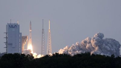 Amazon launches first batch of internet satellites in race to rival Musk's SpaceX