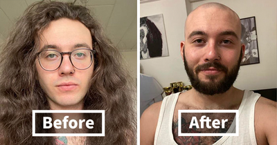 27 Pics Of Kind People Before And After Cutting Their Long Hair To Donate It To Cancer Patients (New Pics)