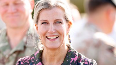Duchess Sophie gives florals a spring makeover with green and white Max Mara dress that’s the picture of elegance