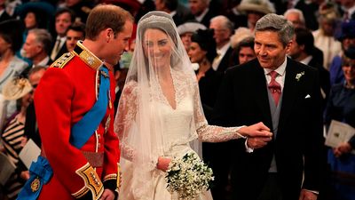 Prince William's hilarious wedding day comment to Kate Middleton's dad