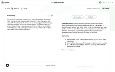 RecCloud: The Ultimate AI-Powered Audio & Video Workshop for Content Creators