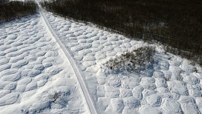 Thawing Permafrost Dots Siberia With Rash Of Mounds