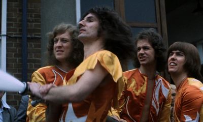 Slade in Flame review – Midlands glam rockers offer A Hard Day’s Night meets Get Carter