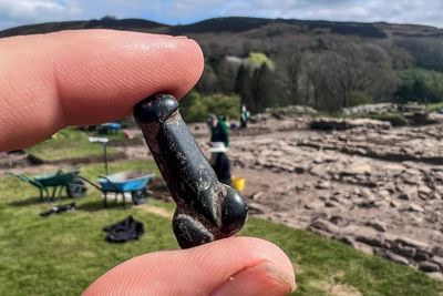 Archaeologists unearth lucky penis pendant near Hadrian’s Wall