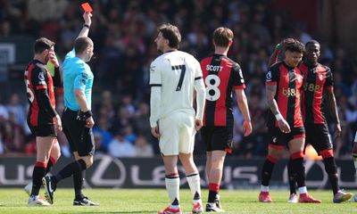 Bournemouth’s Evanilson reprieved over Manchester United VAR red card