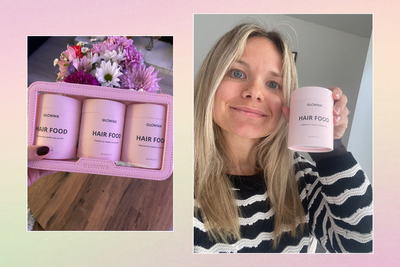 I took GLOWWA’s hair supplements for three months to boost my thinning postpartum hair