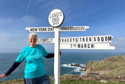 Widow halfway through ‘healing’ 5,000-mile British coastline charity challenge