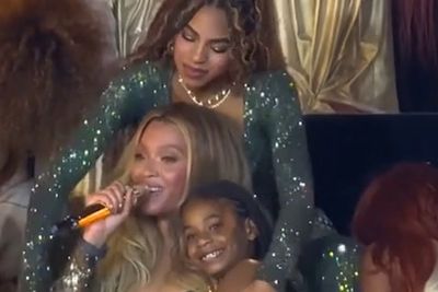 Adorable moment Beyoncé’s daughter Rumi steals show in stage debut at Cowboy Carter tour