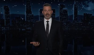 Jimmy Kimmel on grade for Trump’s first 100 days: ‘Somewhere between F and U’
