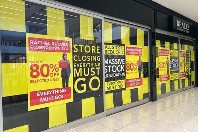 Long-running department store holds ‘Rachel Reeves closing down sale’ over Labour tax hikes