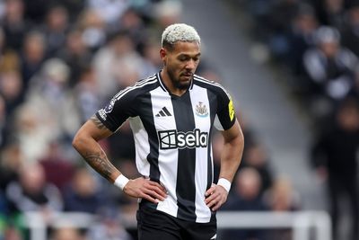 Joelinton set to miss rest of season in blow to Newcastle’s Champions League hopes