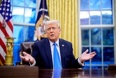 Trump blames market downturn on Biden