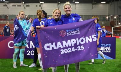 Chelsea win WSL title after Lucy Bronze goal sees off Manchester United