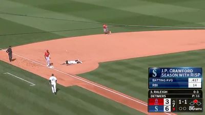 Julio Rodriguez Made the Shiftiest Move on the Base Path to Score for Mariners