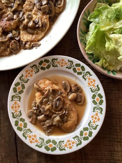 Rachel Roddy’s recipe for chicken scaloppine with mushrooms and marsala
