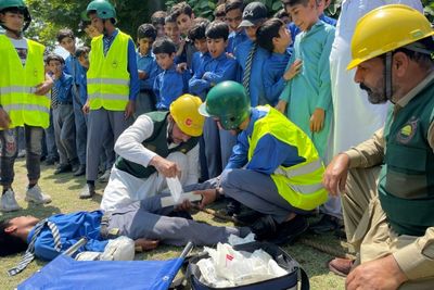 Children Learn Emergency Drills As Kashmir Tensions Rise
