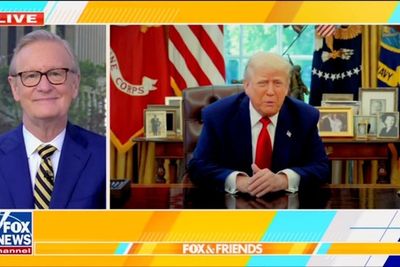 Trump applauds ‘special guy’ Steve Doocy as emotional Fox & Friends veteran quits the curvy couch