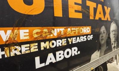 NSW reports of alleged election-related violence and harassment include smearing poo on truck with Liberal ad