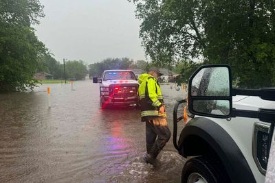 Two people drown in Oklahoma floodwaters after getting trapped in their cars during thunderstorms