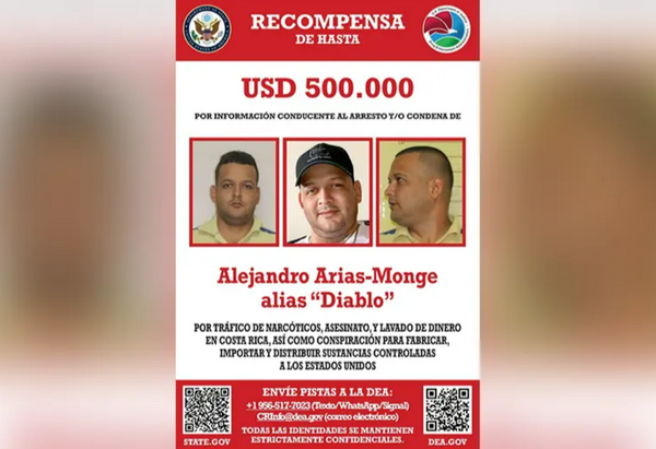 State Department Is Offering a $500,000 Reward For 'Diablo,' Costa Rica's Most-Wanted Fugitive