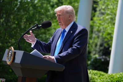 Trump uses National Day of Prayer to insult Biden, spread election lies and claim he was sent by god