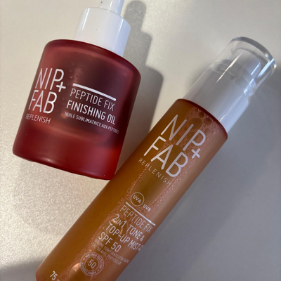 Nip+Fab’s peptide-packed oil and mist duo leaves me with super plump and glowy skin—I won’t be without it this summer