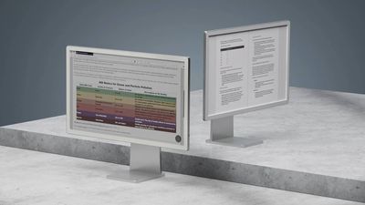 This colour E-ink monitor is very pretty but the price means you may be better off strapping 7 Kindle Colorsofts together