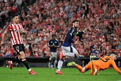 Man Utd Seize Control Of Europa League Semi Against 10-man Bilbao