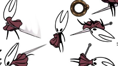 Hollow Knight: Silksong devs released dozens of Hornet sprites, and of course all anybody can focus on is the nude one: "HORNET PUT YOUR CLOAK BACK ON"