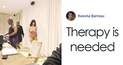 Kanye West’s Friend Quickly Covers Camera As Bianca Censori Struts In With Barely Any Clothes On