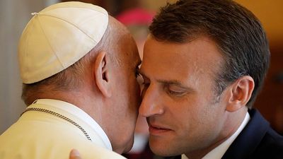 Is France's Emmanuel Macron trying to influence who gets picked as the next pope?