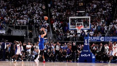 WATCH: Jalen Brunson's clutch three-pointer sent New York to the conference semi-finals