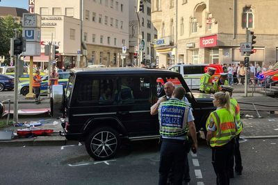 Several injured after car drives into crowd of pedestrians in Stuttgart