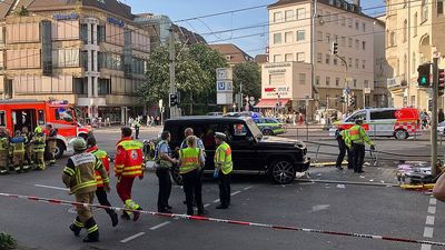 One dead and seven injured after car drives into Stuttgart crowd in 'tragic traffic accident'