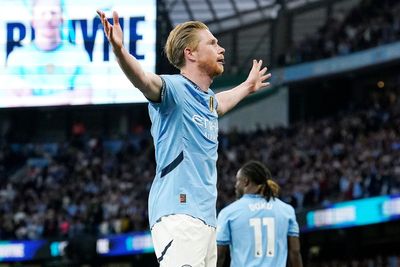 Outgoing Kevin De Bruyne makes his point after match-winning Man City display
